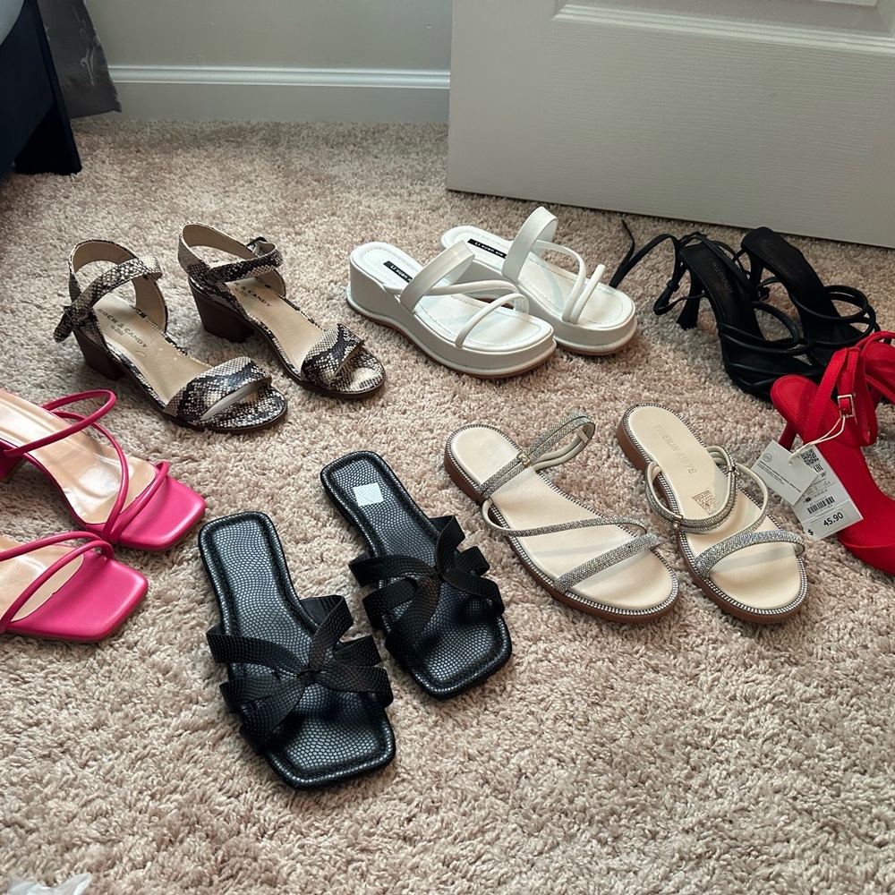 Bundle of 7 Women’s Sandals | Mixed Styles